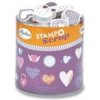 Pečiatky Stampo Scrap Srdiečka, 35 ks