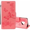 VSETKONAMOBIL 12911 ART Peňaženkový obal Samsung Galaxy S9 Butterfly ružový