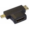 PremiumCord Adaptér HDMI na mini HDMI typ C a micro HDMI typ D kphdma-17