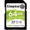 KINGSTON 64GB SDXC CANVAS Plus Class10 UHS-I 100MB/s Read Flash Card SDS2/64GB