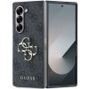 Guess PU 4G Metal Logo Zadní Kryt pro Samsung Galaxy Z Fold 6 Grey GUHCZFD64GMGGR