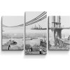 Sablio Obraz - 3-dílný Stavba mosta - 75x50 cm
