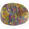 Sablio Sedací vak Cocoon Barevné skvrny - 115 x 75 cm x 45 cm