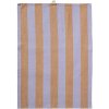 Ib Laursen Bavlnená utierka Linus Purple / Rustic Brown 50 x 70 cm