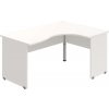 OFFICE PRO s.r.o. HOBIS kancelársky stôl pracovný tvarový, ergo ľavý - GE 2005 L, biela