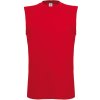 B&C Tričko Exact Move, pánské, bez rukávu COT01020100403-red L Červená