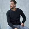 Tee Jays Čierne soft tričko s dlhými rukávmi Veľkosť: S Tee Jays