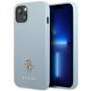 Guess iPhone 13 mini Saffiano 4G Small Metal Logo modré
