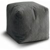 Sablio Taburetka Cube SOFTY - Graphite - 40x40x40 cm