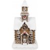 Clayre & Eef Vianočná perníková chalúpka s Led svetielkami Gingerbread House - 13*11*25 cm