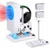 Duálna nabíjacia stanica pre konzolu Xbox S s chladiacim ventilátorom