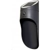 Brolux Solárne LED sivé nástenné svietidlo, 1W 4000K, súmrakový senzor, IP65, BW013529