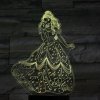 Beling 3D lampa, Belle , 7 Farebná RL8DDW