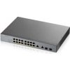 Zyxel GS1350-18HP 18 Port smart managed CCTV PoE switch, long range, 250W, 16x GbE, 2x combo RJ45/SFP GS1350-18HP-EU0101F