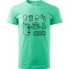 Climbing Wall Gear - Klasické pánske tričko vyššej gramáže - 2XL ( Mätová )