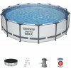 Bestway® bazén Steel Pro MAX s filtrom rebríkom a plachtou 457x107 cm 8050077
