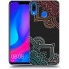 Picasee silikónový čierny obal pre Huawei Nova 3 - Kvetinový vzor
