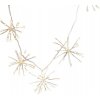 ACA Lighting LED dekoračná strieborná girlanda Starburst 420 cm teplá biela farba 230V