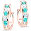 Cutie Jewellery Detské náušnice zlaté C3345R-Mint Green