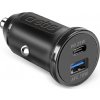 Nabíjačka do auta SBS TECRPD25W 25W USB-A USB-C s funkciou Power Delivery - čierna