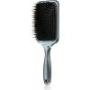 BrushArt Hair Boar bristle paddle hairbrush kefa na vlasy so štetinami z diviaka Metallic Black 1 ks