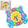 CreativeToys Drevené hodiny s vkladačkou