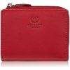 Paolo Peruzzi Malá kožená dámska peňaženka s RFID | červená SL-06-RD