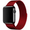 MojRemienok.sk Milánsky ťah celokovový náhradný remienok pre Apple Watch 38 mm/40 mm/41 mm/42 mm Farba: červená s magnetickým zapínaním