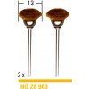 Mosadzné kartáče 13,0mm PROXXON 28963 (Mosadzné kartáče 28963)