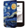 Puzdro B-SAFE LOCK 3511, obal na Pocketbook 629 Verse / 634 Verse Pro - magnetické zatváranie, AutoSleep, motív Gogh (Obal na čítačku Pocketbook 629 Verse / 634 Verse Pro - B-SAFE LOCK, motív Gogh, ma