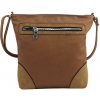 NEW BERRY Stredne veľká hnedo-béžová crossbody dámska kabelka NH8123