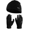 Nike Fleece Dámsky set čiapka + rukavice black/black/silver