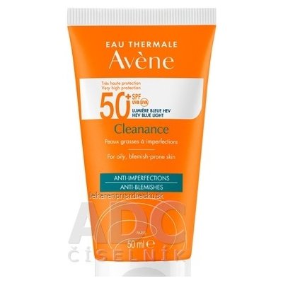 AVENE CLEANANCE SPF50+ ANTI-BLEMISHES slnečná ochrana, citlivá pokožka so sklonom k akné 1x50 ml