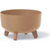PROSPERPLAST Kvetináč GRACIA LOW ECO WOOD 28,5 cm naturo