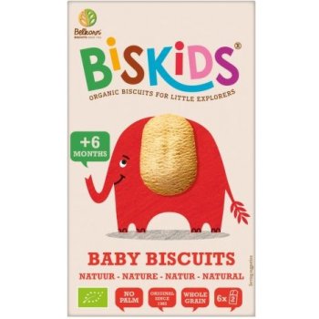 Belkorn Bio celozrnné sušenky Natural BISkids 120 g