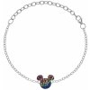 Disney Hravý strieborný náramok Mickey Mouse BS00025SRML-S