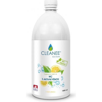Cleanee Eko hygienický čistič WC s aktívnou penou s vôňou citróna 1 l