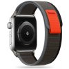 REMIENOK DOOP NYLON APPLE WATCH 4 / 5 / 6 / 7 / 8 / 9 / SE / ULTRA 1 / 2 (42 / 44 / 45 / 49 MM) Čierny/ORANGE
