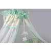 Šifónový baldachýn biely s mätovou Sladký medvedík