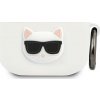 Karl Lagerfeld Case Karl Lagerfeld Klaca3silchwh Apple Airpods 3 Bílá/bílá silikonová chupeta