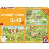 Schmidt Zvířecí rodinky 3 x 48 dielov