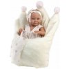 Llorens 73814 New Born holčička - realistické miminko s celovinylovým tělem - 40 cm