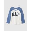 GAP Baby tričko s logom Modrá 18-24M Modrá Modrá