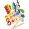 Montessori drevená sada „Vežičky“