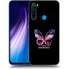 Picasee silikónový prehľadný obal pre Xiaomi Redmi Note 8 - Diamanty Purple