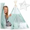 Ricokids Teepee stan mentolový s hviezdičkami