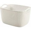 Curver Úložný box Knit 19 l, krémová
