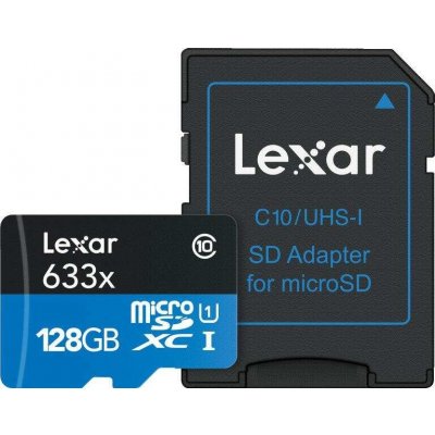 Lexar microSDXC UHS-I U3 128GB LSDMI128BBEU633A od 9,88 € - Heureka.sk