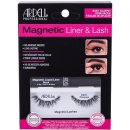 Umelé riasy Ardell Magnetic Liner & Lash Wispies Black 1 pár + magnetická gélová linka 2 g Black + štetec na linku