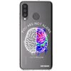Picasee silikónový prehľadný obal pre Huawei P30 Lite - Brain - White